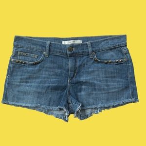 Joe’s Jeans Studded Raw Edge Hem Denim Shorts